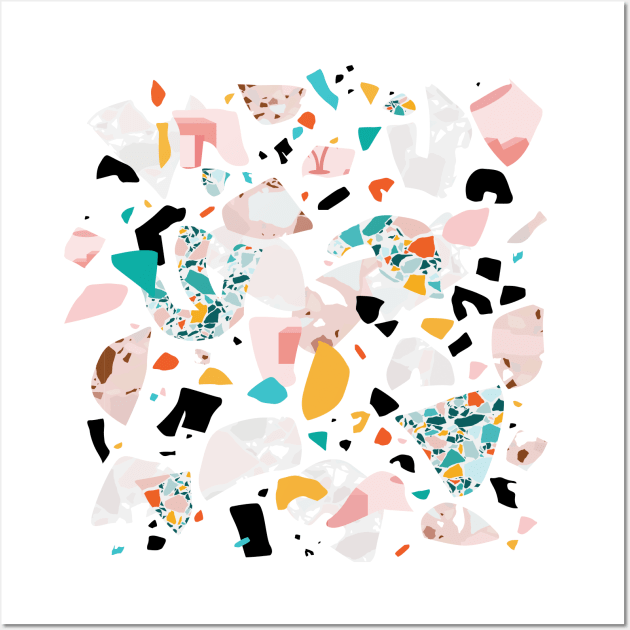 Mixed Mess I. / Collage, Terrazzo, Colorful Wall Art by matise